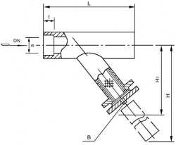 深圳SRYⅣ承插焊連接Y型過濾器 PN10.0MPa